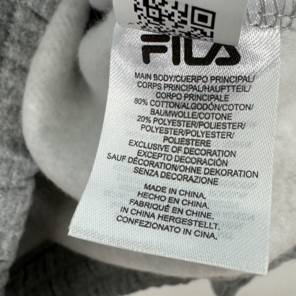 Fila Women’s Size Small Purple Gray Chevron Colorblock Quarter Zip Sweatshirt - Picture 8 of 11